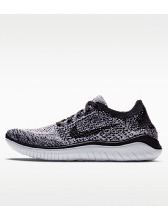 Nike Shoes - Nike Free Run Flyknit Trainer in Black and White
